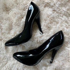 ALDO Black Patent Leather Stiletto Heels